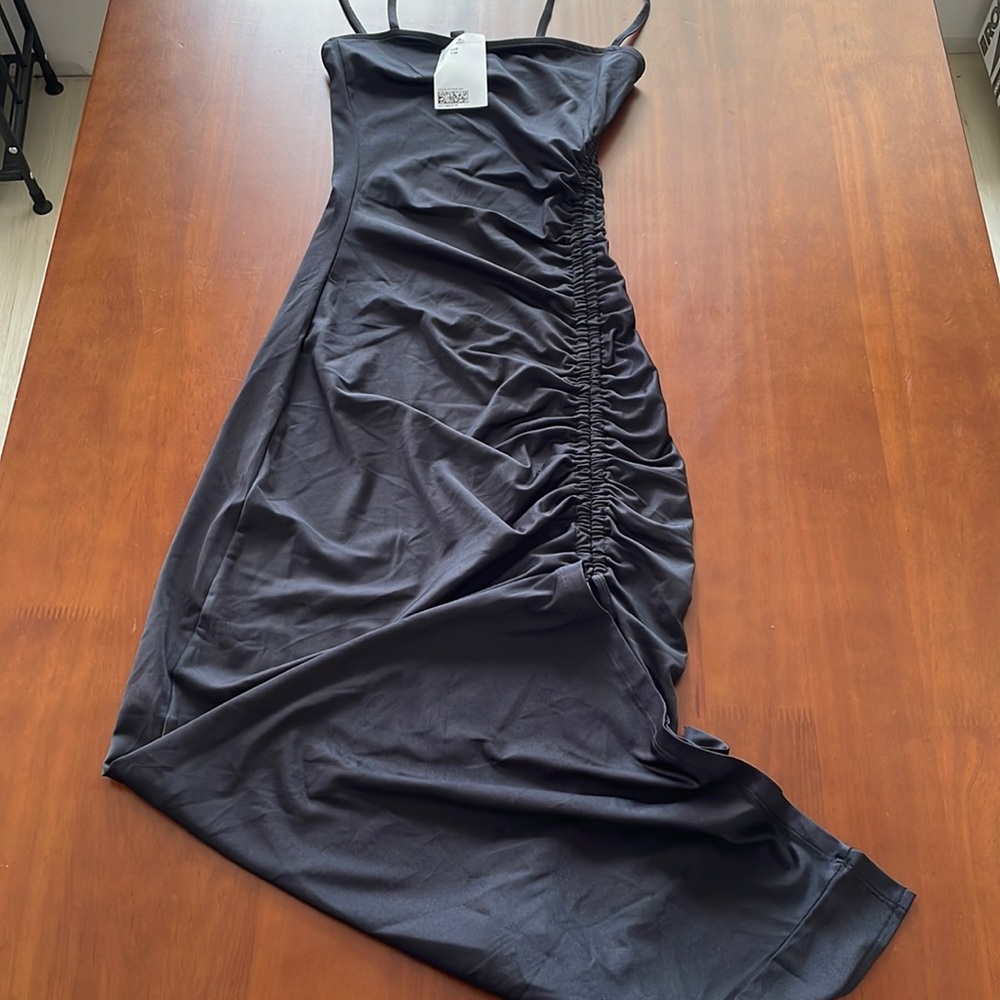 Cinch slit dress